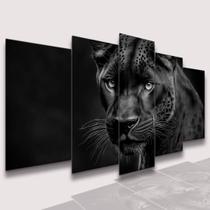 lConjunto Quadro Decorativo Mosaico Com Foto Personalizado Pantera PVC Decoração para Sala de Jantar Quarto Casal