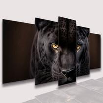 lConjunto Quadro Decorativo Mosaico Com Foto Personalizado Pantera PVC Decoração para Sala de Jantar Quarto Casal