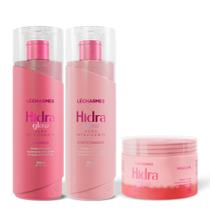 Le Charmes Hidra Glow Kit Shampoo + Cond + Máscara