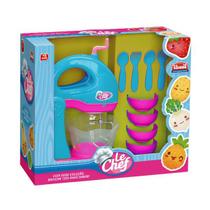 Le Chef Kit Batedeira com Acessórios Rosa/Azul Usual - Usual Brinquedos