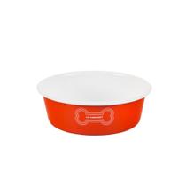 Le Creuset Esmalte em aço tigela laranja para cães