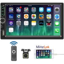 Leadfan Estéreo para Carro com Tela de 7 Polegadas - Tela Sensível ao Toque e Câmera