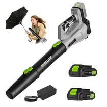 Leaf Blower Steelite 21V sem fio 150 MPH 600 CFM 2 baterias