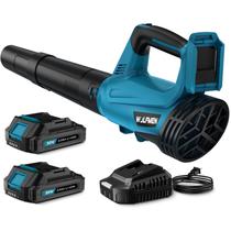 Leaf Blower WOLFMEN elétrico sem fio com 2 baterias e carregador