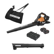 Leaf Blower WORX 40V sem fio com bateria e carregador WG583