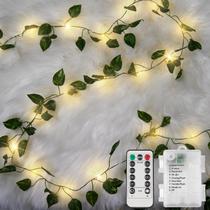 Leaf String Lights suddus Vine 33 pés 100 LED com controle remoto branco quente