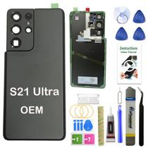 LEAFE de substituição de vidro traseiro para Samsung Galaxy S21 Ultra
