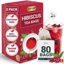 LeafLea Sachês de Chá de Hibisco 80 Unidades Sem Cafeína Vegano LeafLea Sachês de Chá de Hibisco 80 Unidades Sem Cafeína Vegano