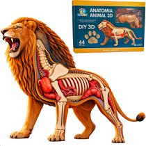 Leão Anatomia 3D Educativo Montar Esqueleto Orgãos 44 peças - 50032 Leão Anatomia 3D Educativo Montar Esqueleto Orgãos 44 peças - 50032
