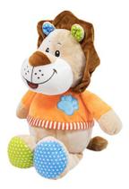 Leão Colorido - Roupa Laranja - 29cm Pelúcia - Fofy Leão Colorido - Roupa Laranja - 29cm Pelúcia - Fofy