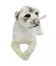 Leão de pelúcia filhote deitado realista - 34 cm - Fofy Toys Leão de pelúcia filhote deitado realista - 34 cm - Fofy Toys