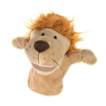 Leão Fantoche Pelúcia De Mão Teatro Infantil Animais 25cm Leão Fantoche Pelúcia De Mão Teatro Infantil Animais 25cm