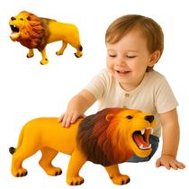Leao Vinil Brinquedo Infantil Grande Animal Atoxico Macio Leao Vinil Brinquedo Infantil Grande Animal Atoxico Macio