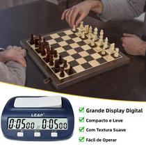LEAP-Relógio Xadrez Profissional com Time Bonus e Delay Características, Temporizador Digital