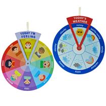 Learning Wheel HarvMax Feelings and Weather for Kids x2