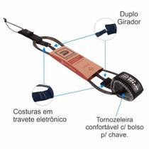 Leash Surf Wet Dreams Micro Comp 6x5mm Classic Line C Bolso Chave e Neoprene Conforto Leash Surf Wet Dreams Micro Comp 6x5mm Classic Line C Bolso Chave e Neoprene Conforto