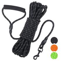 Leash Vivifying 10m Reflective Floating Dog Lead Black