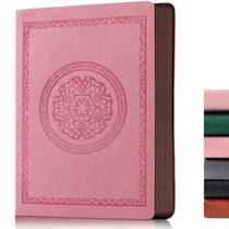 Leather Dotted Journal Fetinar 300 páginas, capa mole, 14,5x21 cm, rosa Leather Dotted Journal Fetinar 300 páginas, capa mole, 14,5x21 cm, rosa