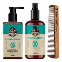 Leave-in 120g Grooming e Calico Jack Pente Duplo Don Alcides Leave-in 120g Grooming e Calico Jack Pente Duplo Don Alcides