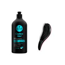 Leave In Cabelos Cacheados e Crespos Haskell 500ml +Escova