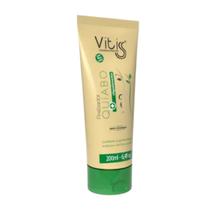 Leave in finalizador quiabo vitiss 200ml com filtro solar combate pontas duplas e fortalece fios