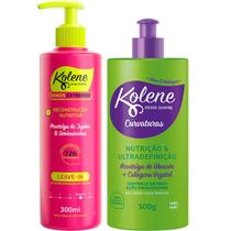 Leave-in Kolene Danos Extremos + Gel Creme para Pentear Nutrição e Ultradefinição 500ml Leave-in Kolene Danos Extremos + Gel Creme para Pentear Nutrição e Ultradefinição 500ml