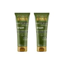 Leave-In Maxihair 250Ml Argan Liss Pos Escova - Kit Com 2Un