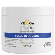 Leave-in Pudding para Cachos Curls 500ml Yellow Hidratação Definição Brilho Proteção Calor e Anticrespo