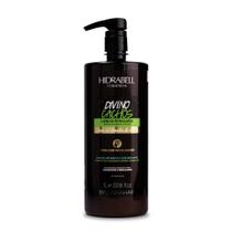 Leavein Creme de Pentear Cabelos Cacheados e Ondulados, Protetor térmico 1L Hidrabell