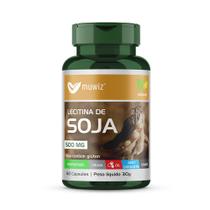 Lecitina De Soja 500Mg 60 Cápsulas Softgels Muwiz