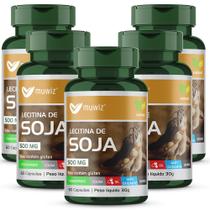 Lecitina De Soja 500Mg 60 Cápsulas Softgels Muwiz