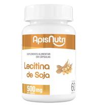 Lecitina De Soja 500mg 60 Cps Apisnutri