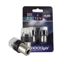 Led 1156 - 16 Leds - 2835/4216 1-Polo 12V Branco Shocklight - SLL-121156-BC
