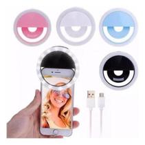 Led Anel Flash Light Telefone Celular 36 Leds Ring Clip