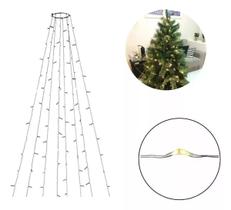 Led Arvore De Natal Pisca /arame/decoração/cordão - Flor Arte