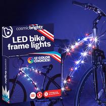 LED Bike Frame Rope Light Brightz CosmicBrightz Patriotic