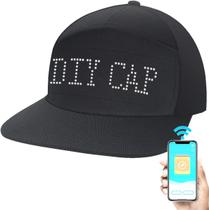 LED Caps Bluetooth Display Mensagem Iluminar Editável Party H - generic