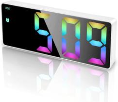 led colorful clock