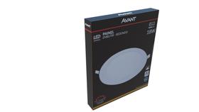 Led com Painel Aluminio de Embutir Redondo 22 Luz Amarela Am3000k 18W 841100578