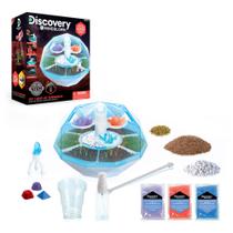 LED de iluminação DIY Terrarium Discovery com plantas e cristais