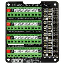 LED de status Breakout Board HAT HCDC RPi GPIO para Raspberry Pi