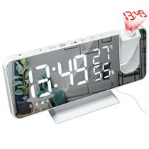 LED Digital Despertador Relógio Eletrônico ~ (A-branco)