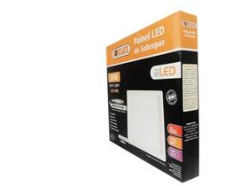 Led-Downlight Sobrepor Quadrado 18W 6500K Bivolt - Foxlux
