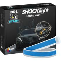 Led DRL Farol Fita Led Shock Light Dual Color 12V Função START 30Cm