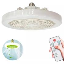 Led E Frescor Ventilador De Teto Com Controle Remoto E27