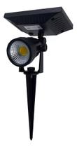 Led Espeto Solar Preto 2w Luz Verde Kian P/ Jadim