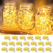 LED Fairy Lights Adamonda, pacote com 20 2,1 m, 3 modos, branco quente LED Fairy Lights Adamonda, pacote com 20 2,1 m, 3 modos, branco quente