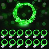 LED Fairy Lights AIKEI, pacote com 12, 2,1 m, impermeável, verde LED Fairy Lights AIKEI, pacote com 12, 2,1 m, impermeável, verde