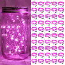 LED Fairy Lights chzk Pink 7m 20 LED operado por bateria