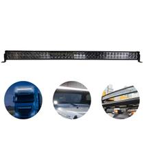 LED Farol de Milha 80 LEDs Bivolt 9V-36V 240W 105cm Branco Trator SUV Troller Caminhão e Off-Road